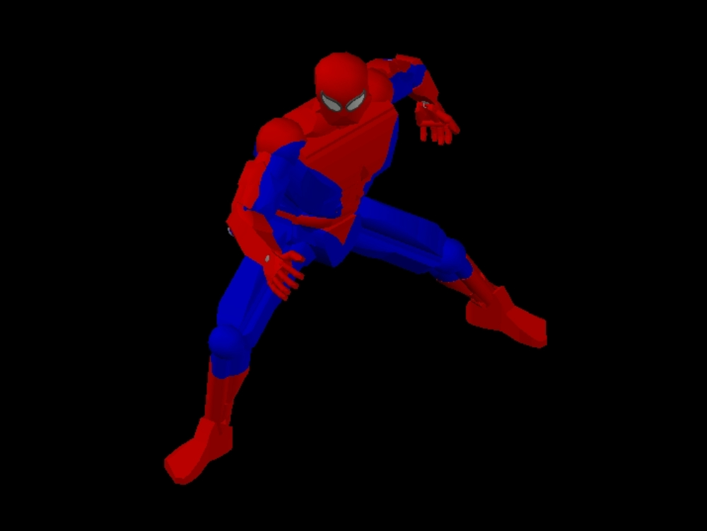 Spiderman in 3D.