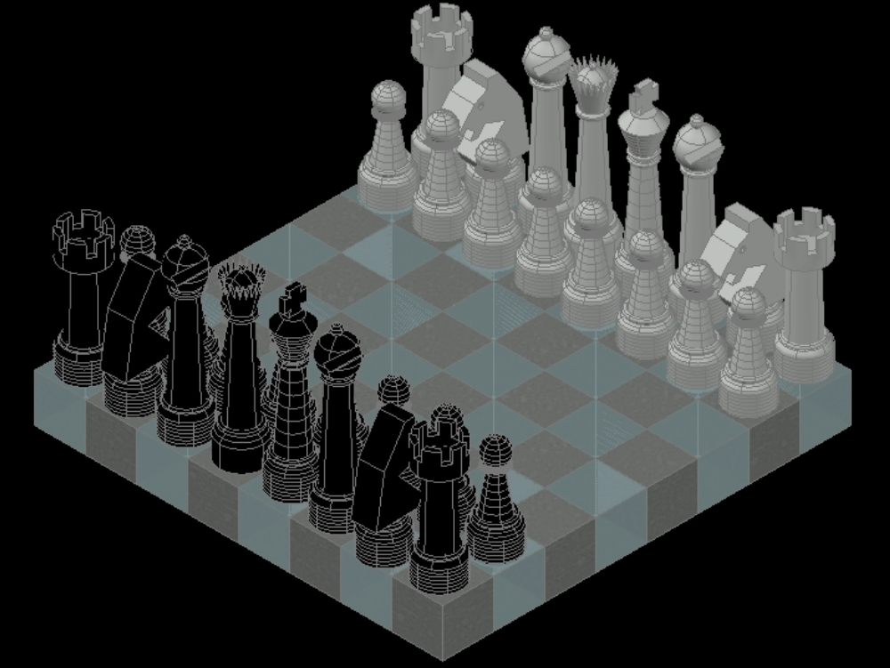 Chess-Ajedrez, 3D CAD Model Library