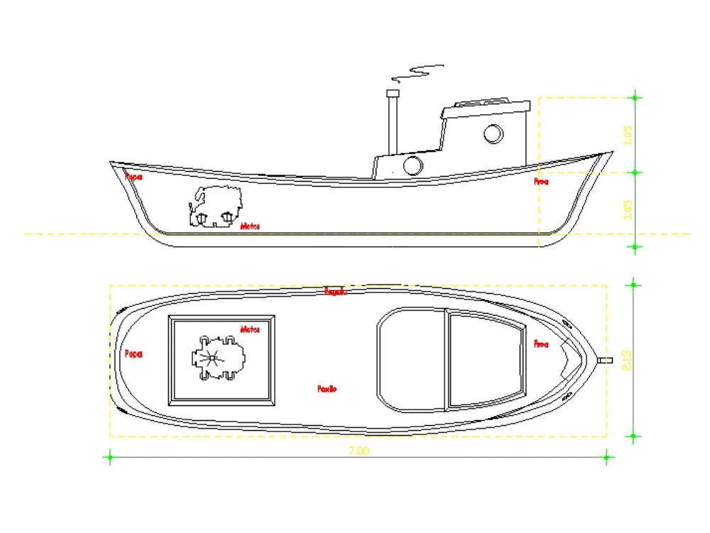 Sailing boat in AutoCAD Download CAD free (82.4 KB ...