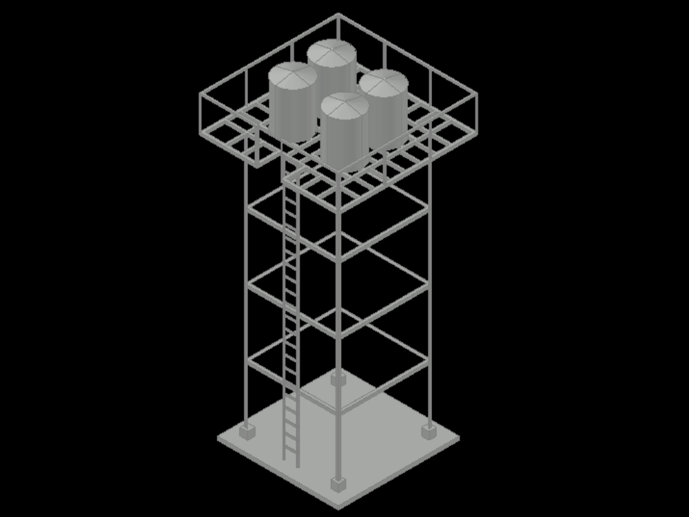 Torre de agua 3D