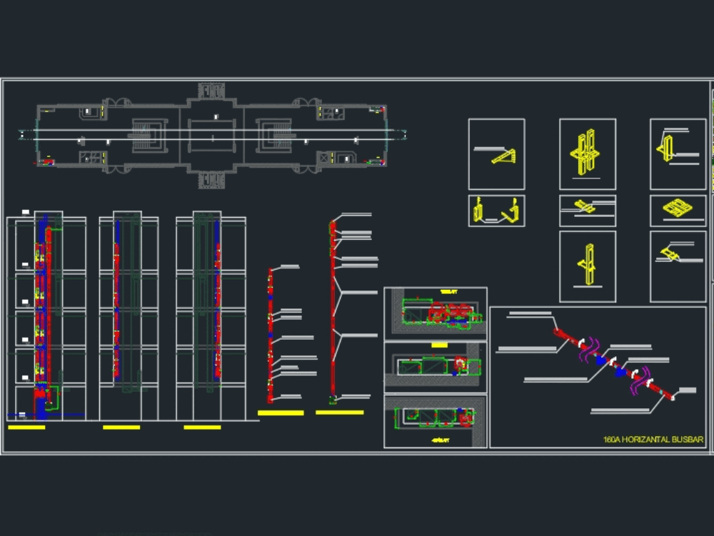 Bus bar installation details en AutoCAD | CAD (1.3 MB ... 3 pin wiring diagram 