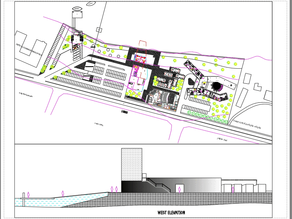 Waterfront in AutoCAD | Download CAD free (2.67 MB) | Bibliocad