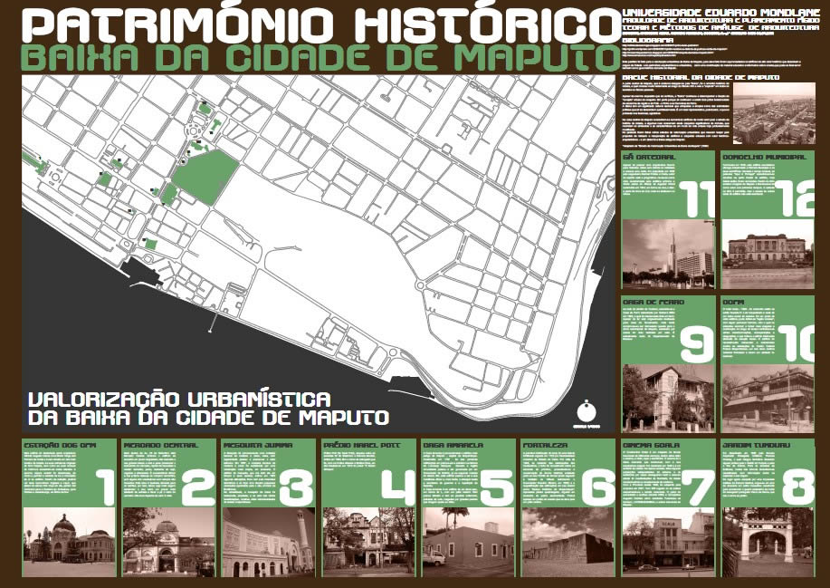 Brochure of the city of Maputo (Old Buildings) - Mozambique