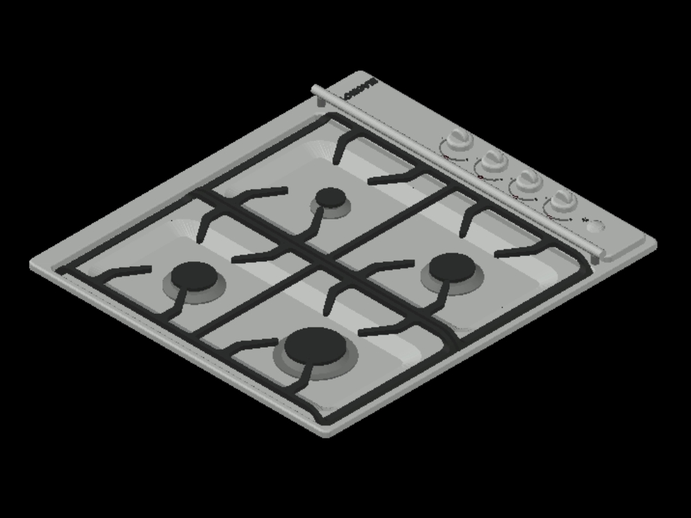 Table de cuisson en 3D.