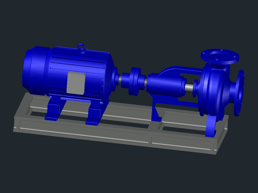 Pompe centrifuge modèle 3D