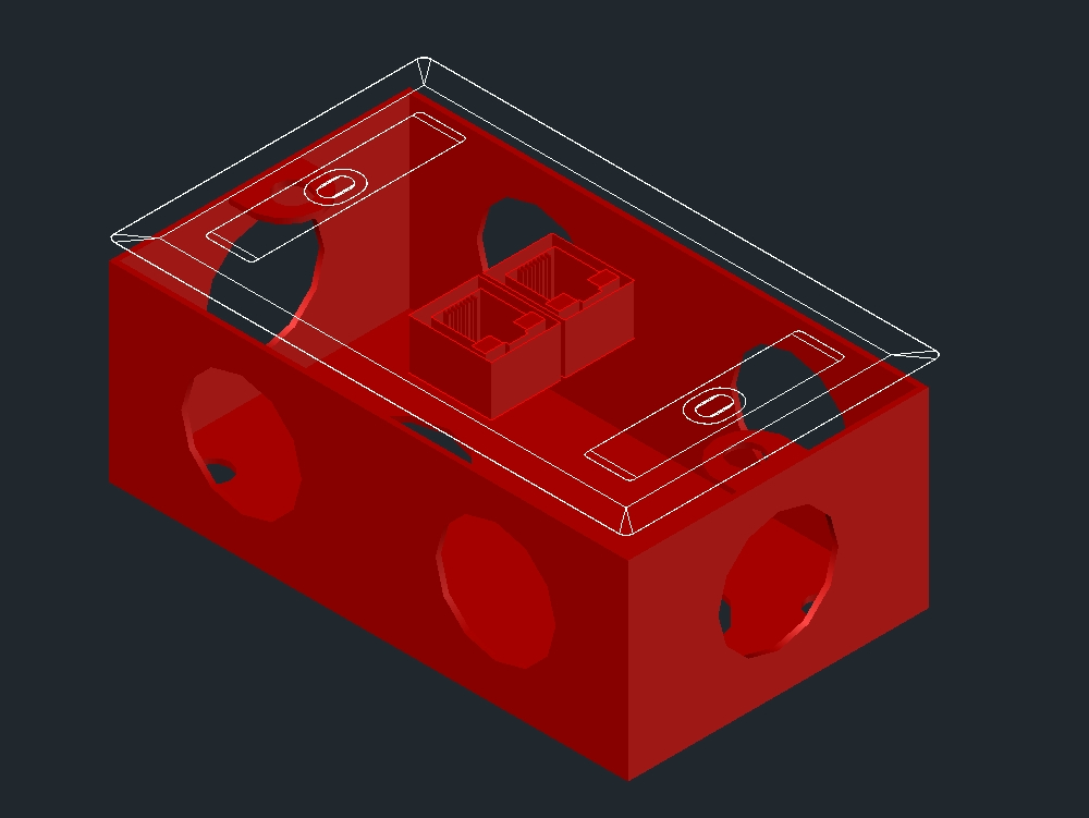 Caja para jacks 3D
