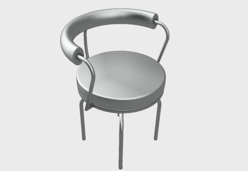 Chair 3D Furniture Models by Le Corbusier