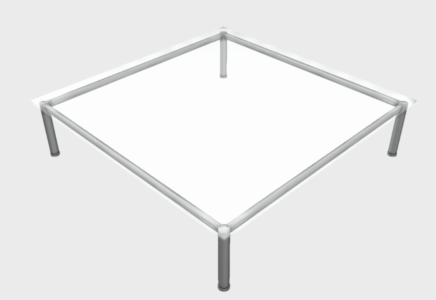 3D mueble Modelo   -   Le Corbusier