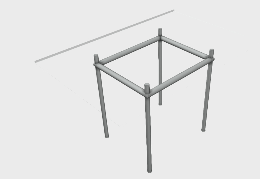 3D Mueble Modelo de Le Corbusier