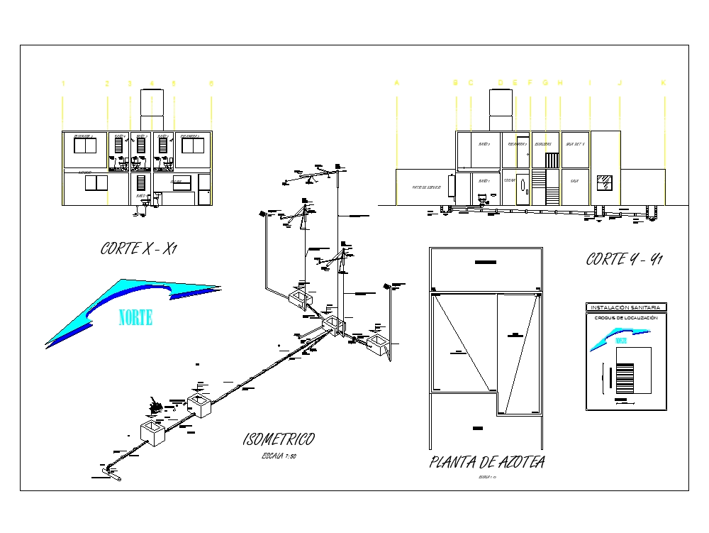 Instalacion Sanitaria En Autocad Descargar Cad 9112 Kb Bibliocad 2793