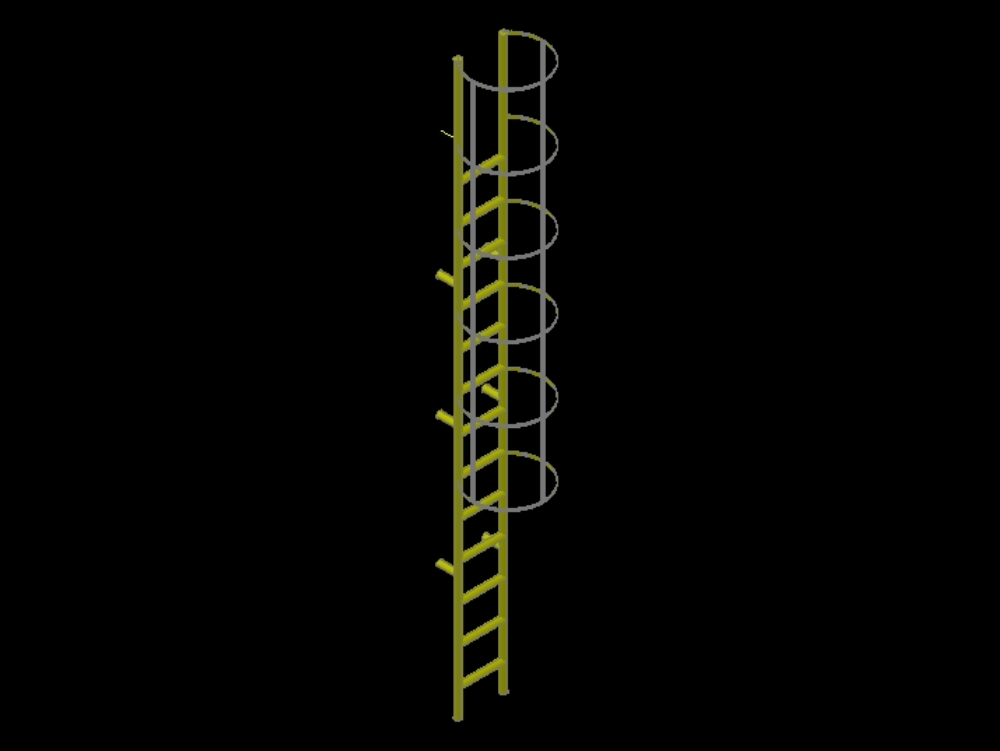 Sailor ladder in 3d.