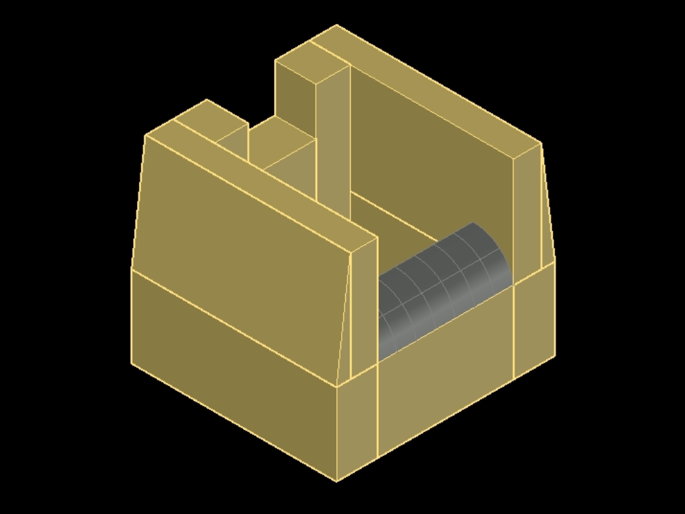 Ableitungsbox in 3D.