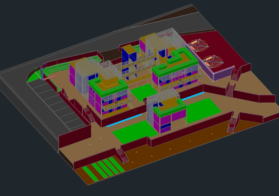 3D bioklimatisches Haus