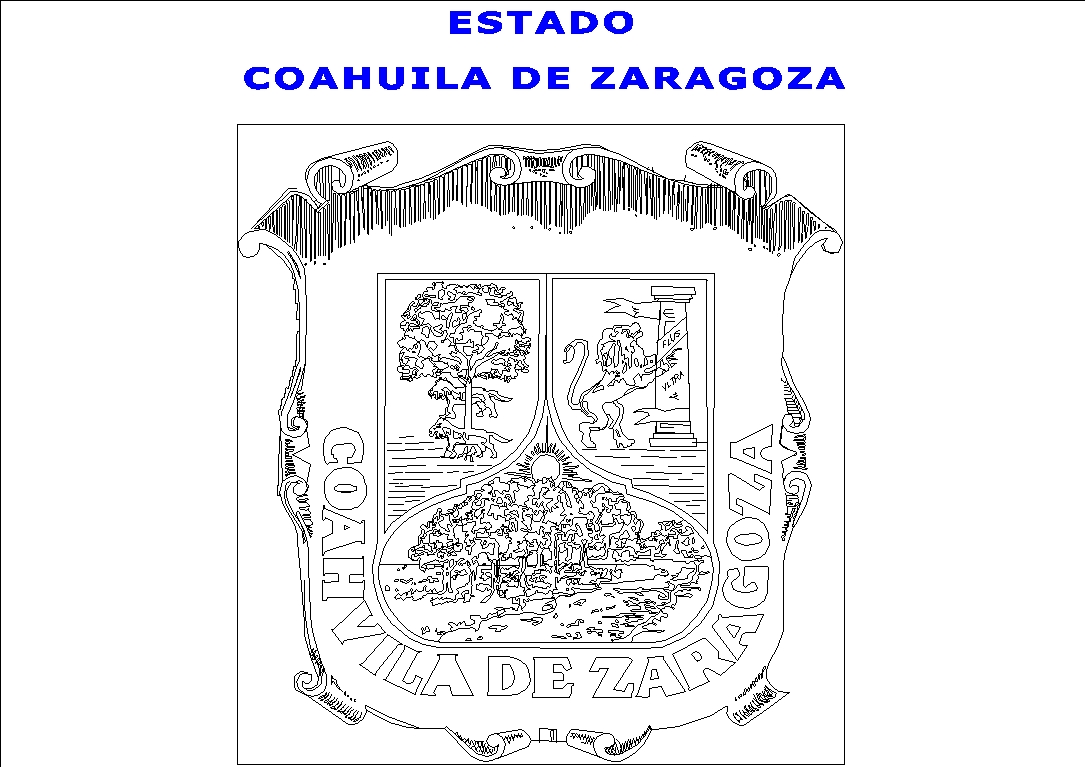 Wappen des Staates Coahuila de Zaragoza