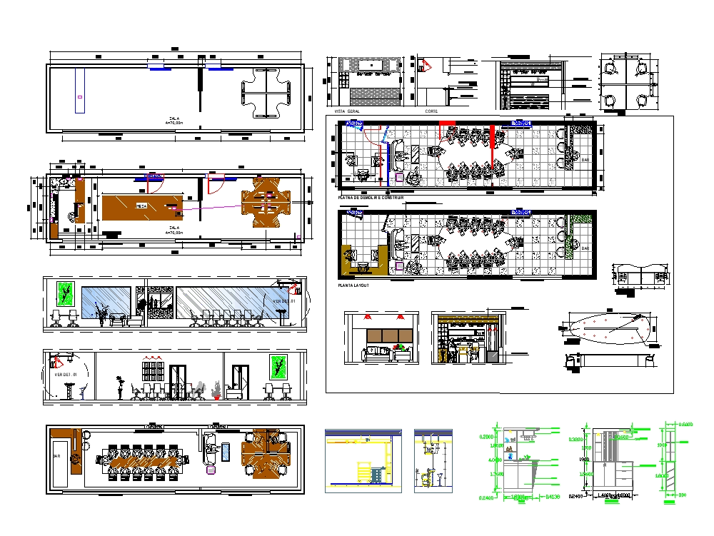 Diseño sala de reunion en AutoCAD | Descargar CAD (1.78 MB) | Bibliocad