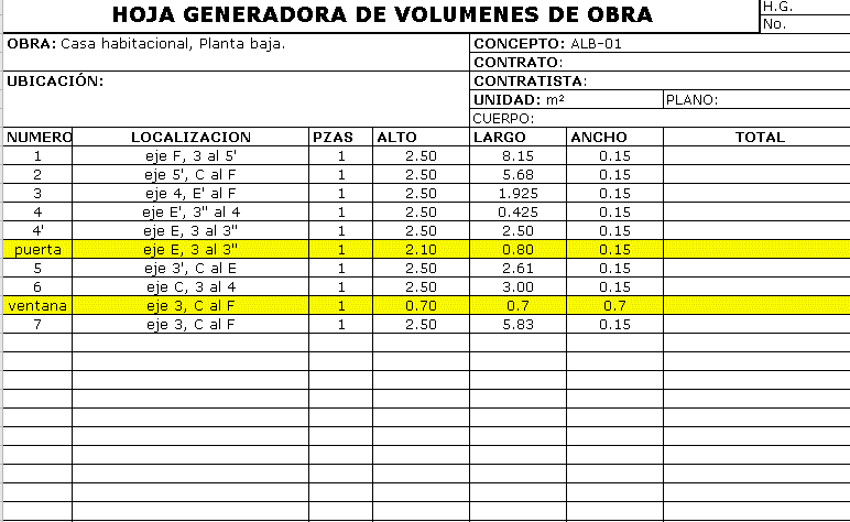 GENERADORES DE OBRA