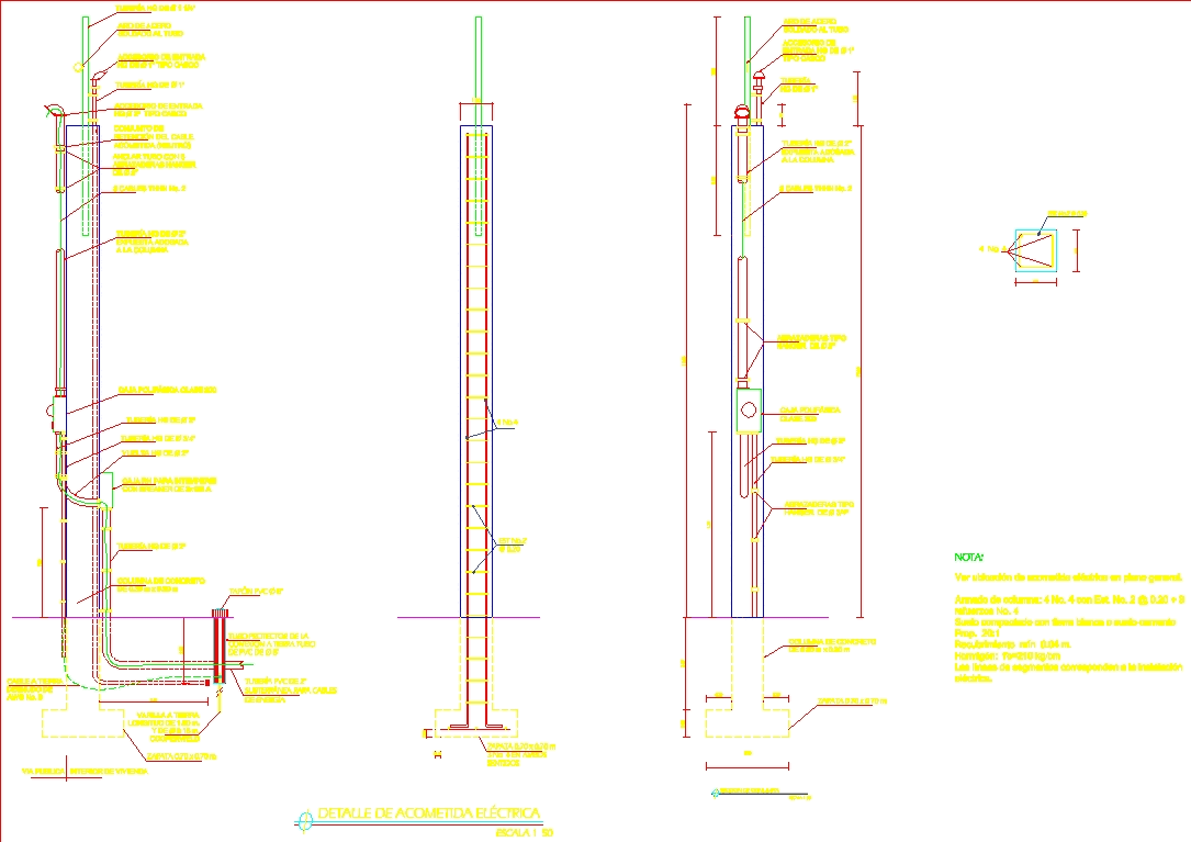 Acometida Electrica En Autocad Descargar Cad Gratis 187 02 Kb Bibliocad