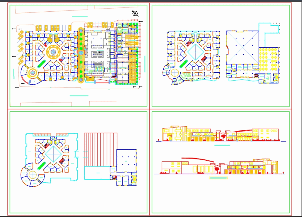 Market in AutoCAD | CAD download (821.93 KB) | Bibliocad