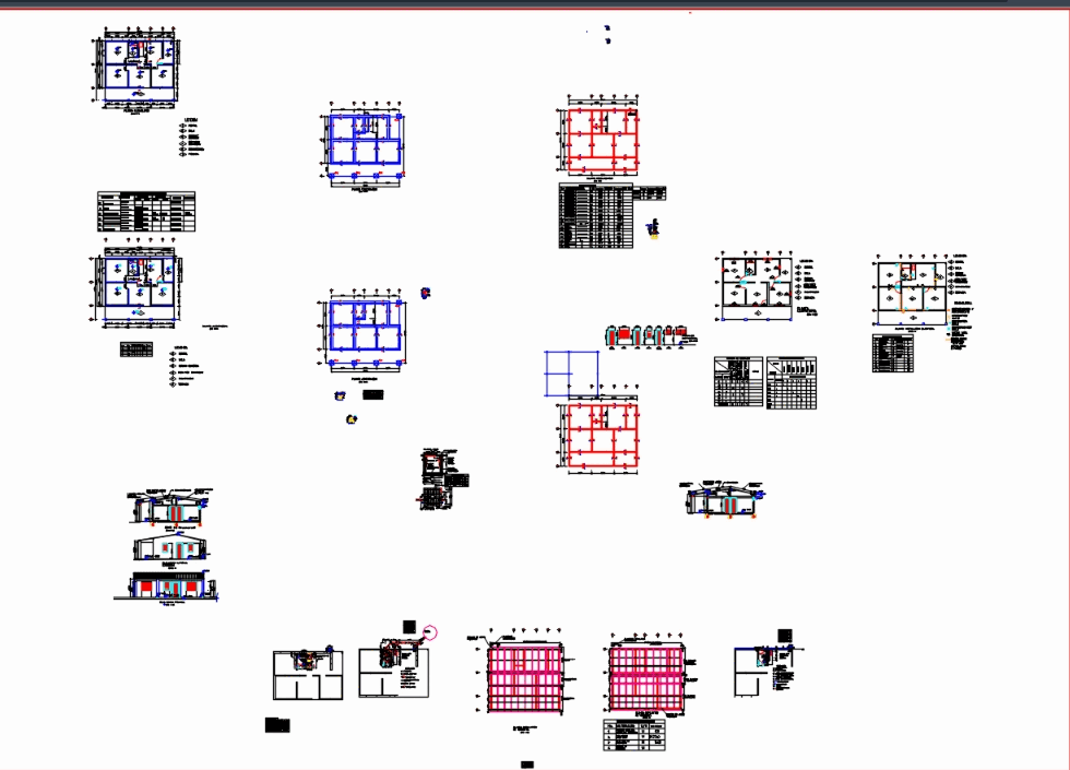 Vivienda popular cubierta ligera en AutoCAD | CAD (803.31 KB) | Bibliocad