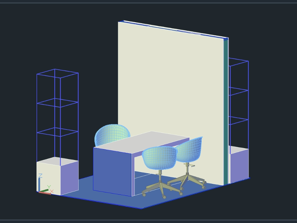 3d model stand for shopping malls