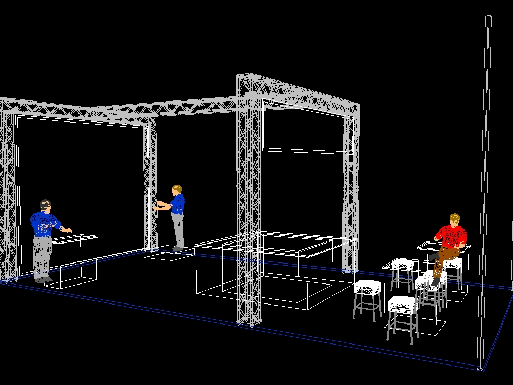 stand 3d, pour expositions