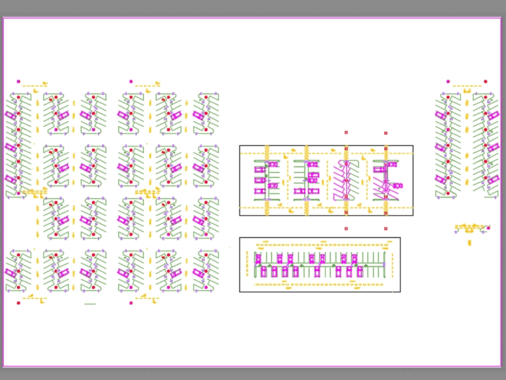 Parqueos en AutoCAD | Descargar CAD gratis (710.18 KB) | Bibliocad