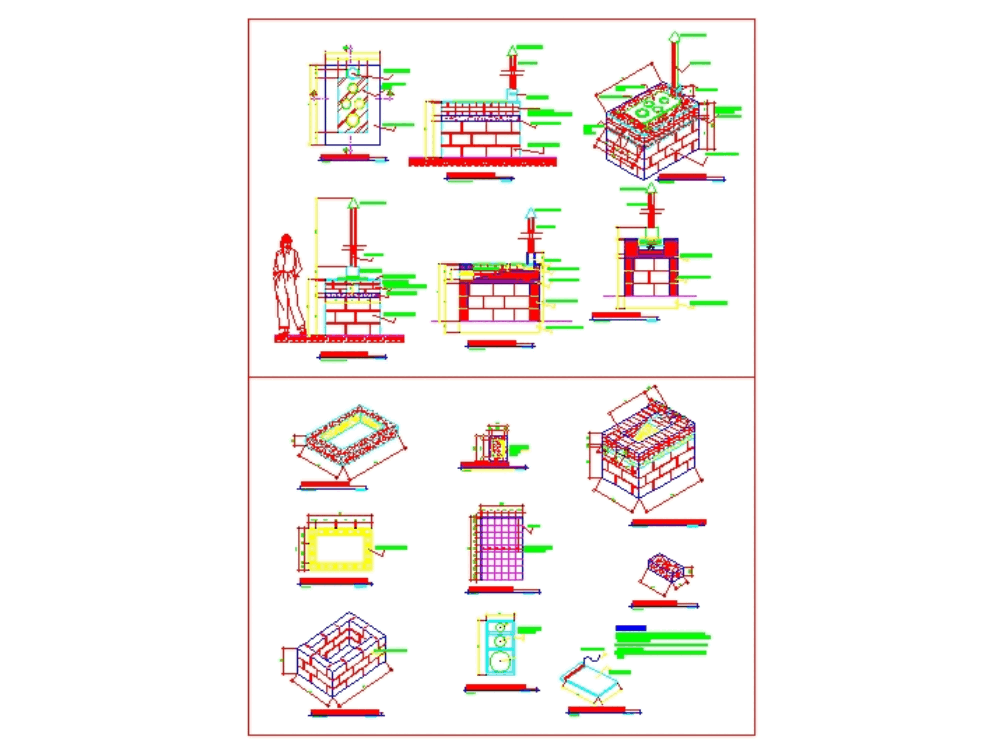 Estufa mejorada en AutoCAD | Descargar CAD (283.66 KB) | Bibliocad