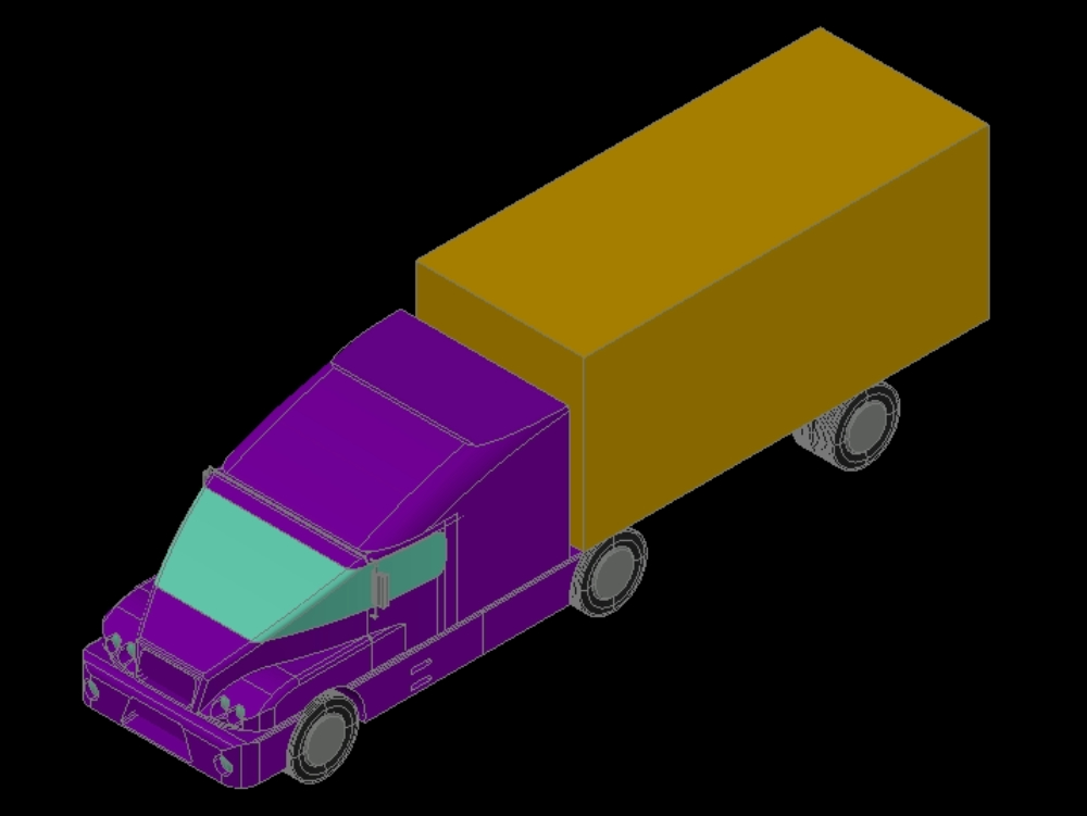 Camion en 3D.