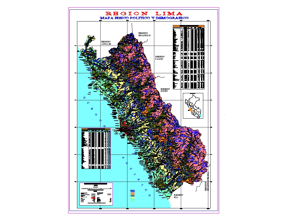 Mapa Físico de Lima