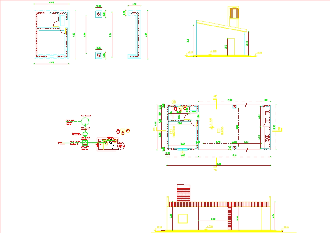 Grill barbecue in AutoCAD | Download CAD free (116.02 KB) | Bibliocad