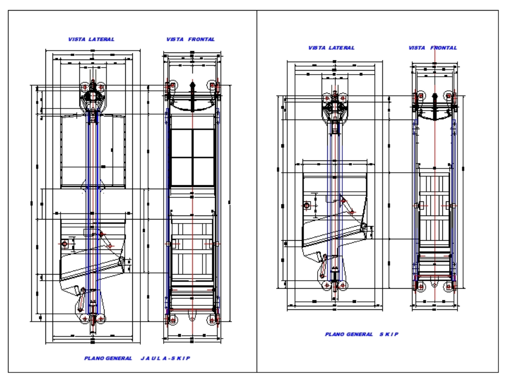 Skip cage detail. in AutoCAD | CAD download (203.22 KB) | Bibliocad