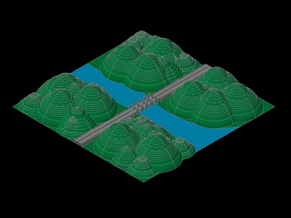 Fahrzeugbrücke in 3D