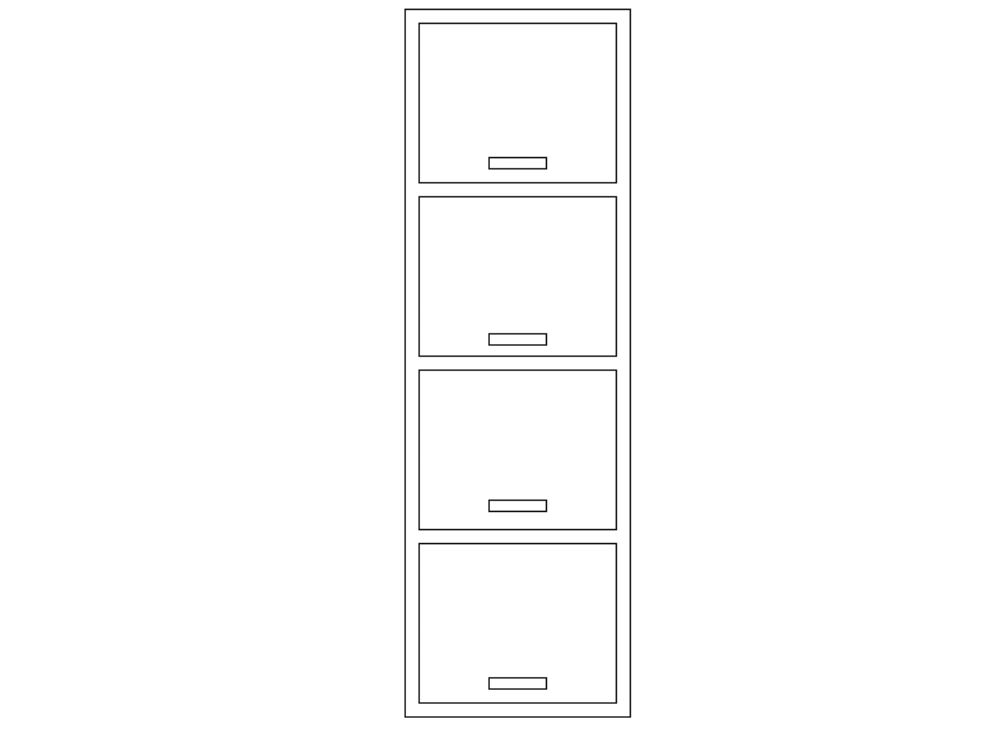 Elevation of office furniture in AutoCAD | CAD (236.35 KB 