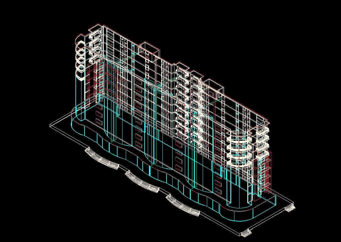 Edificio multifuncional 3D