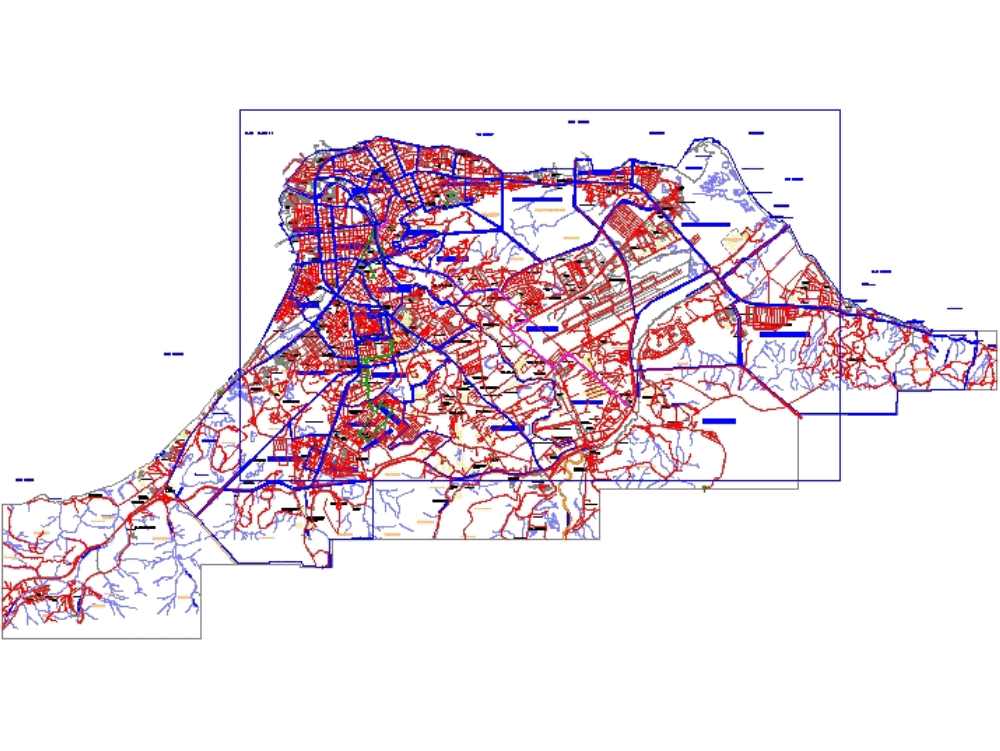 CUMANA urban map, VENEZUELA