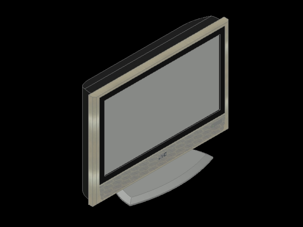 Televisor LCD en 3D.