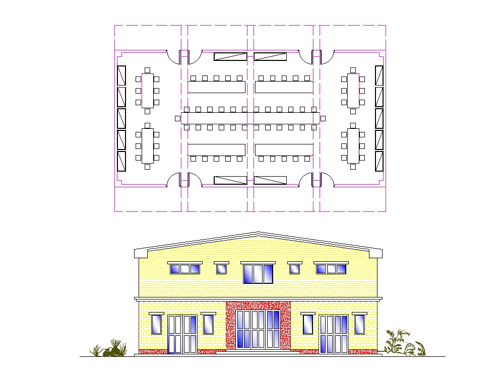 Biblioteca En AutoCAD | Descargar CAD Gratis (240.56 KB) | Bibliocad