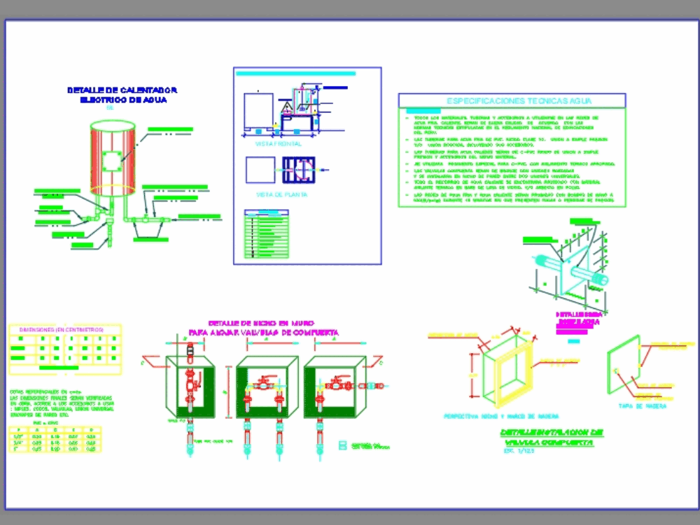 download detail autocad  Detail  water tank in AutoCAD  Download  CAD  free 808 64 