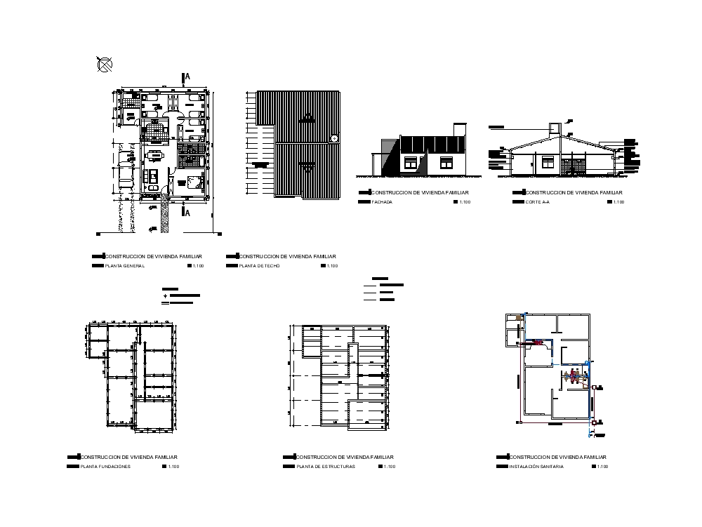 Casa De Família 4 Quartos Em Autocad Baixar Cad 260 92 Kb Bibliocad