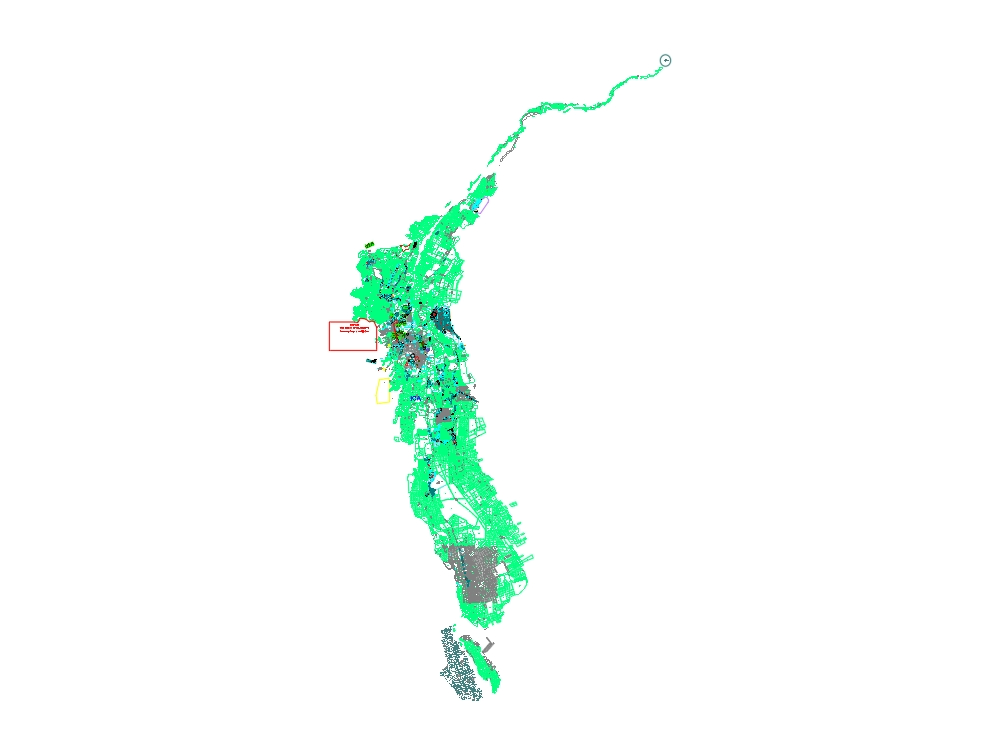 Cadastral map of ica - peru