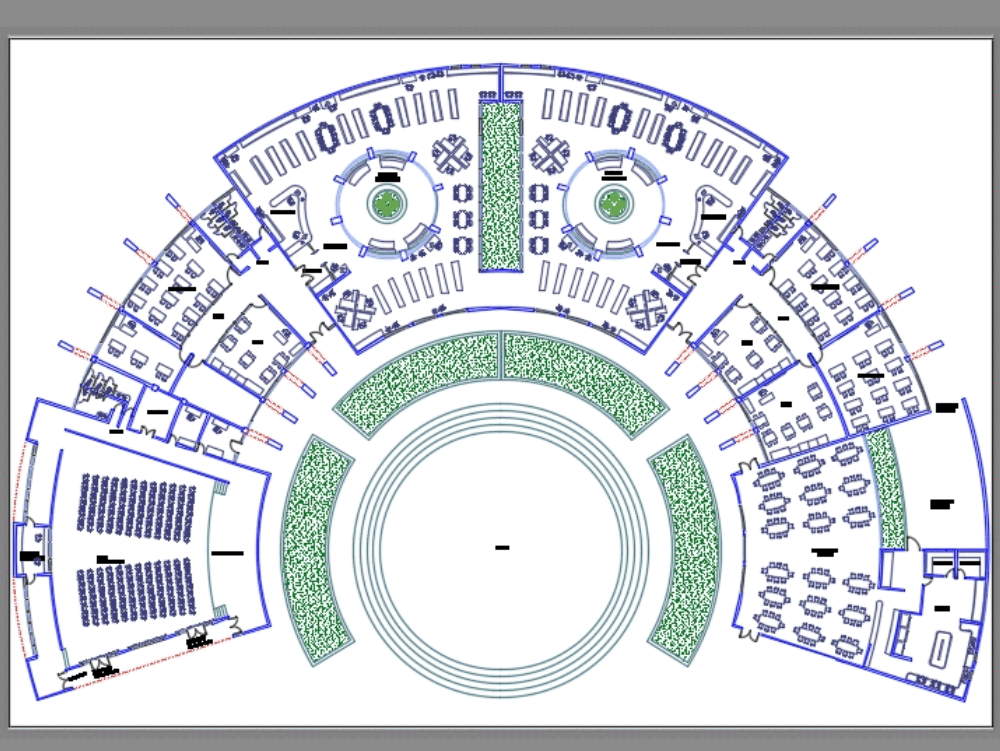 Centros Culturales En Autocad Descargar Cad Gratis 1 01 Mb Bibliocad