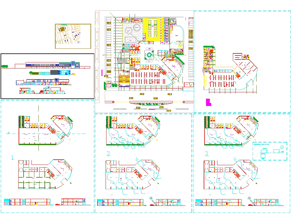 Centro Comercial En Autocad Descargar Cad 1 93 Mb Bibliocad