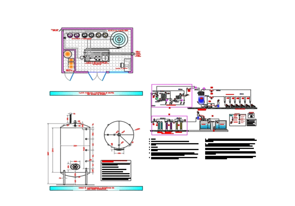 Esquema unifilar y explicativo de la actualización de la planta de agua