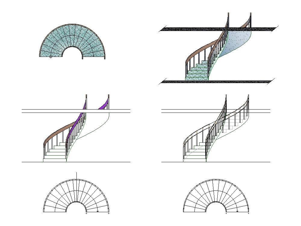 Helical staircase