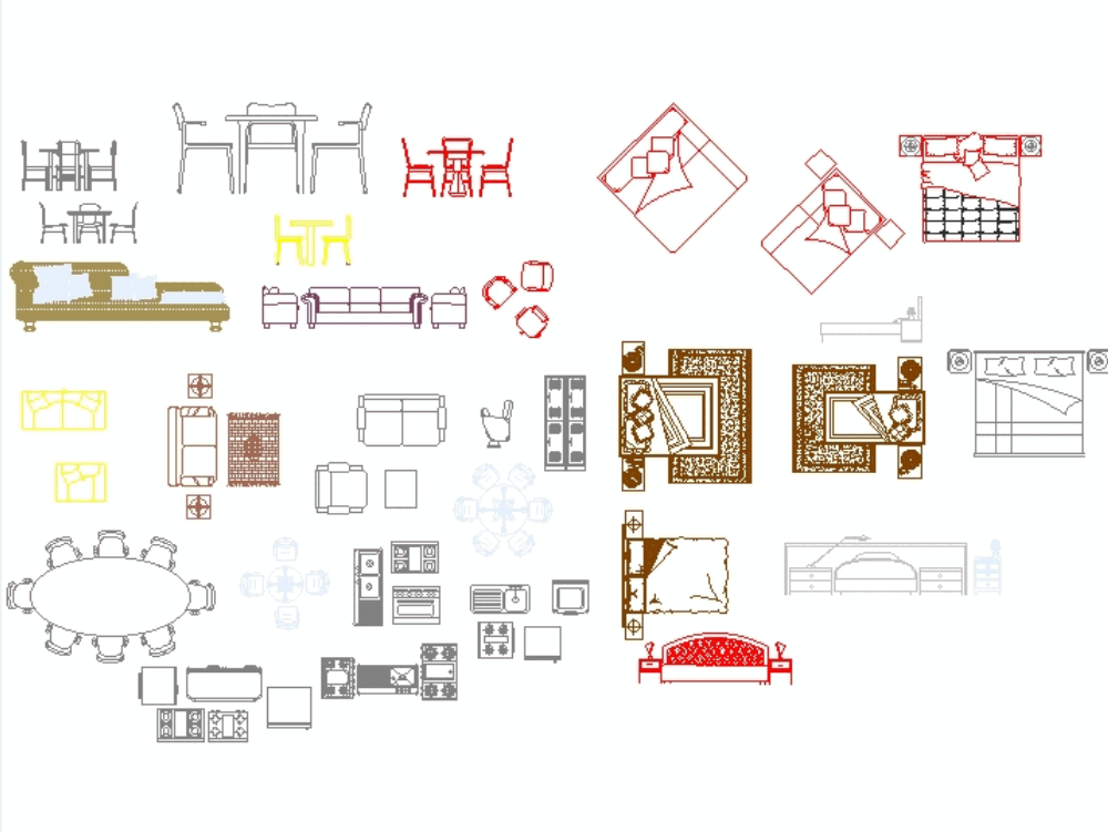 Muebles En Autocad Descargar Cad Gratis 45346 Kb Bibliocad 0317