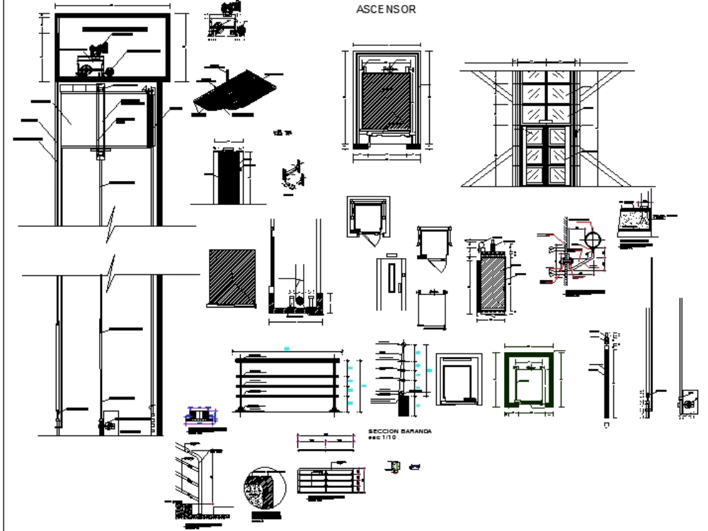 Detalle de ascensor en AutoCAD | Descargar CAD (423.08 KB ... restaurant schematic 