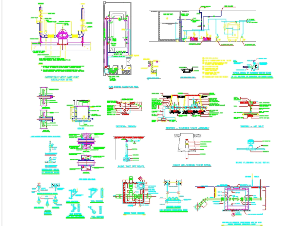 Agua potable detalles en AutoCAD | Descargar CAD (528.81 ... well pump installation diagram 
