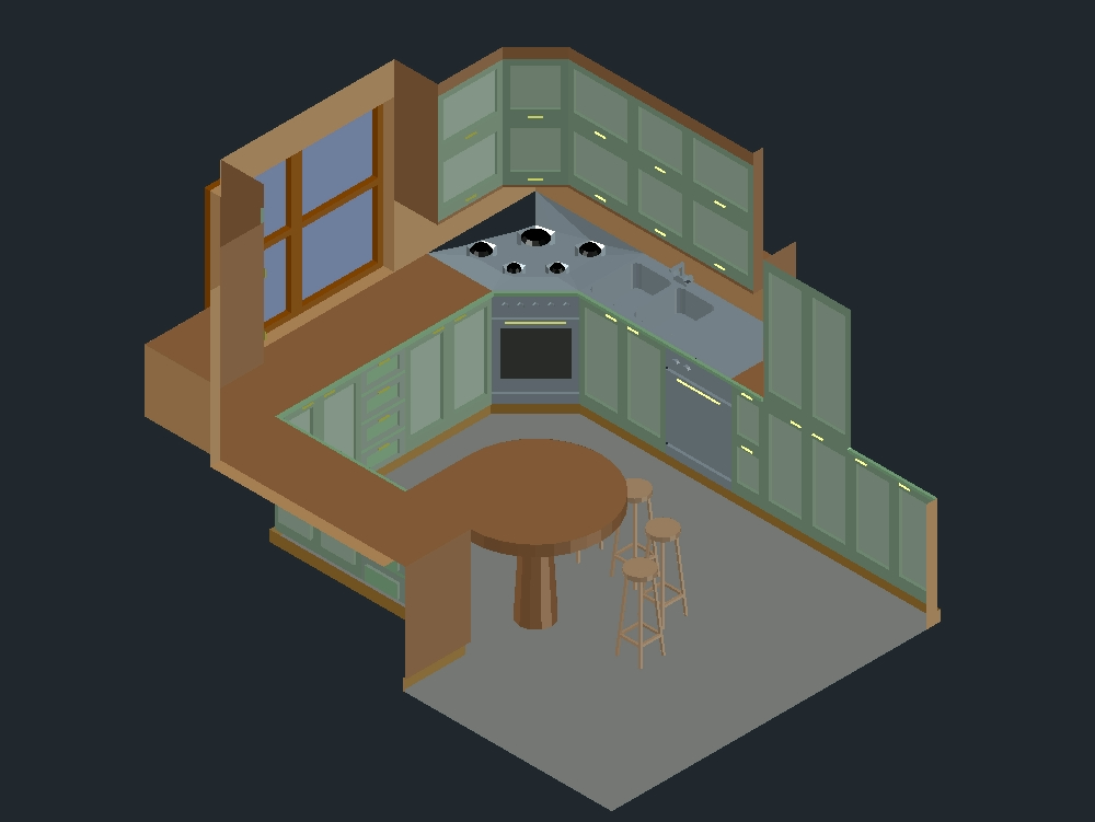 3d kitchen