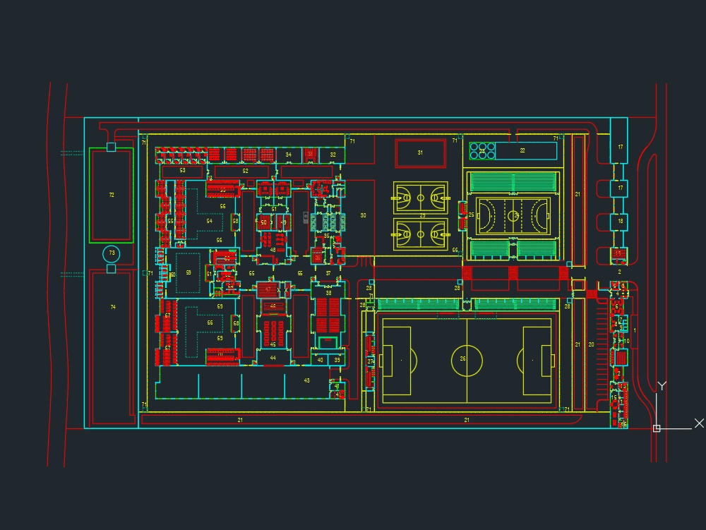 Prison In Autocad Cad 6 Mb Bibliocad Prison Dwg