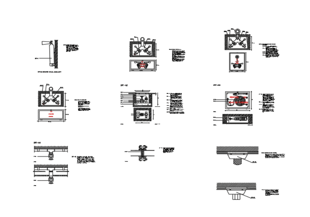 Fire extinguisher block for autocad